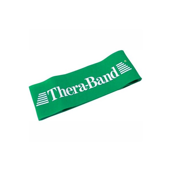 Fabrication Enterprises Thera-Band Exercise Band Loop, 8", Green 12328 - main